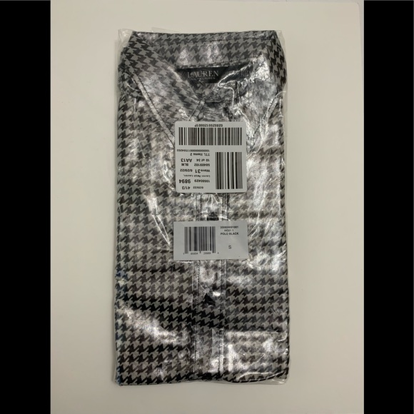Ralph Lauren Metallic Plaid Button Down Shirt - Picture 4 of 5